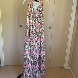 Caroline Constas Colorful Ruffled tiered maxi dress